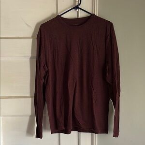 Sonoma Brown Long Sleeve Tee Classic Crew Knit